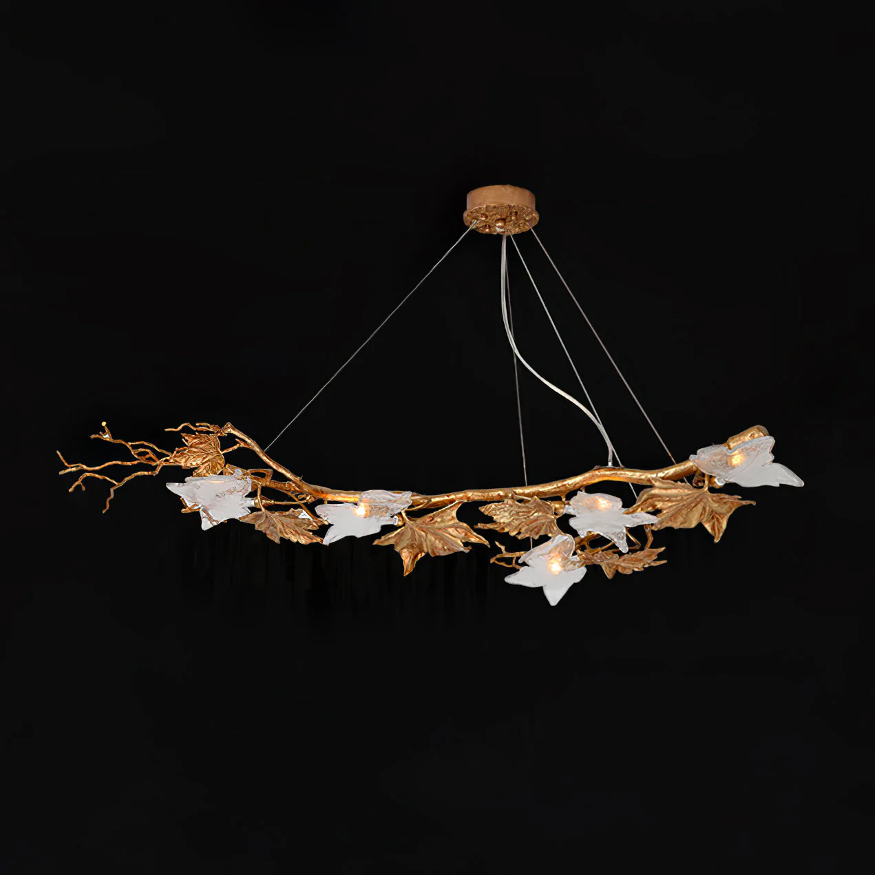 Folio Branch Brass Chandelier - Image 25