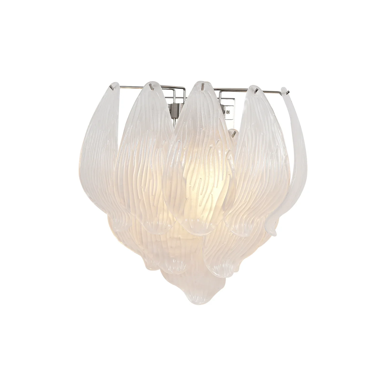 Frosted Petal Glass Wall Light - Image 9