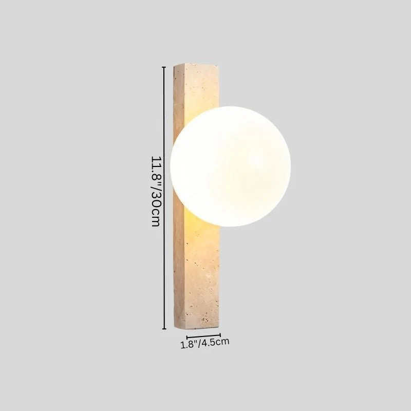 Fyris Travertine Wall Lamp - Image 11