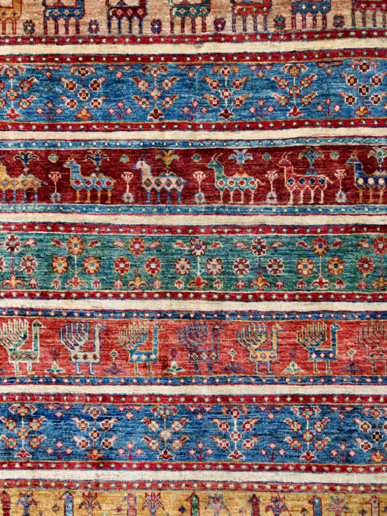 Gabbeh (5'11"x7'00") multistripe/red - Image 11