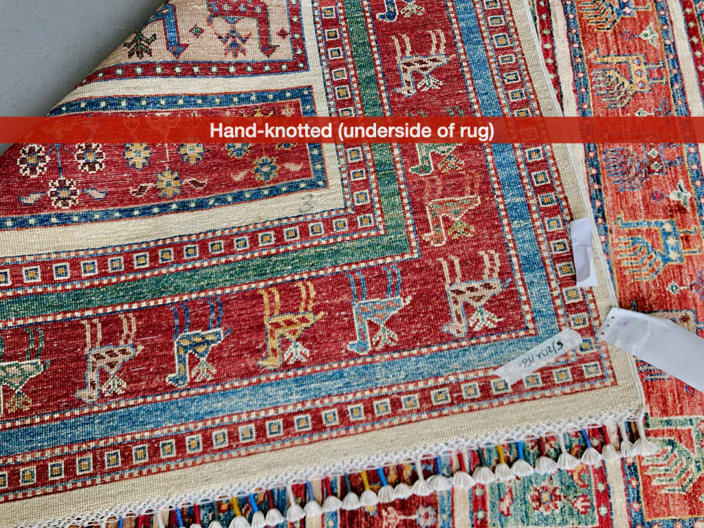 Gabbeh (5'11"x7'00") multistripe/red - Image 9