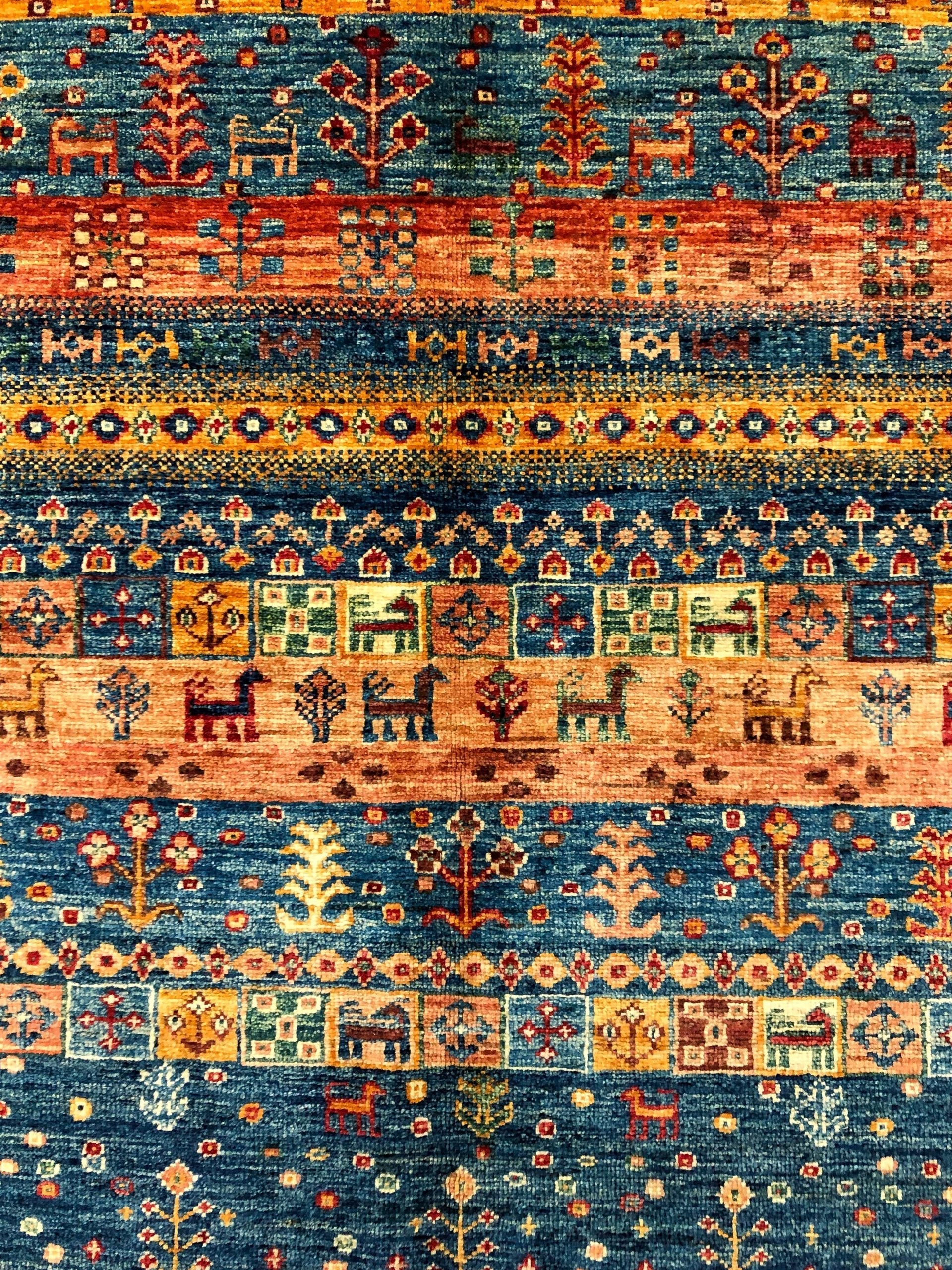 Gabbeh / Khorjin (4x6) blue/mt - Image 8