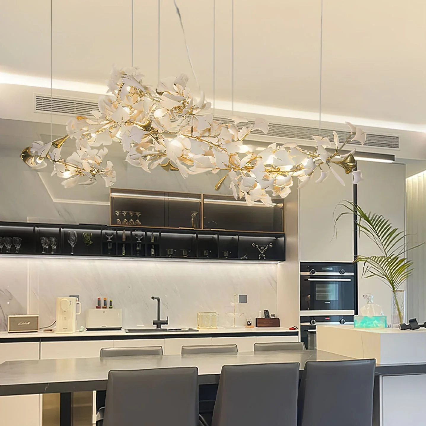 Gingko Ceramic Chandelier K - Image 14