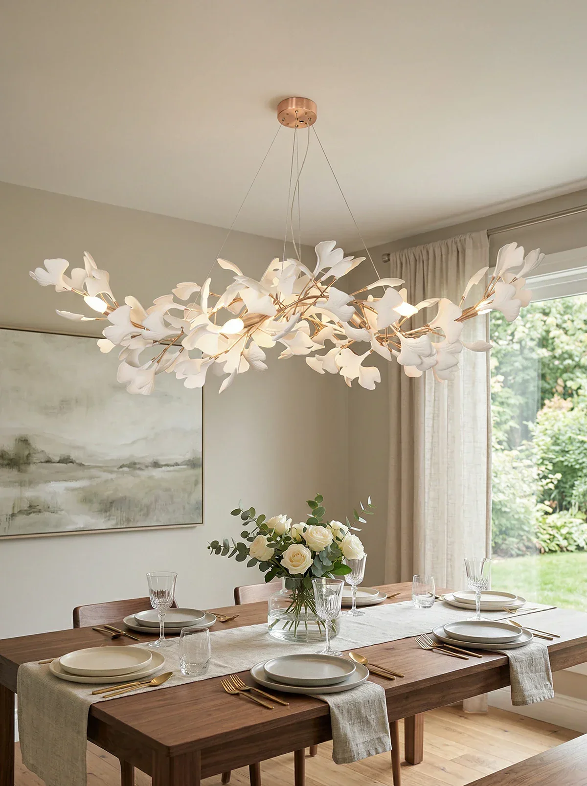 Gingko Ceramic Chandelier K - Image 2