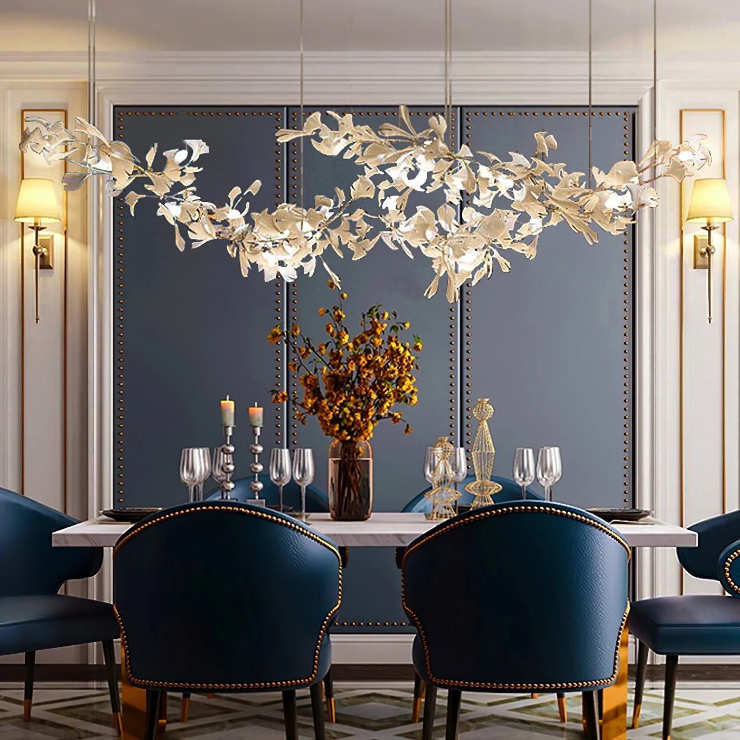 Gingko Ceramic Chandelier K - Image 20