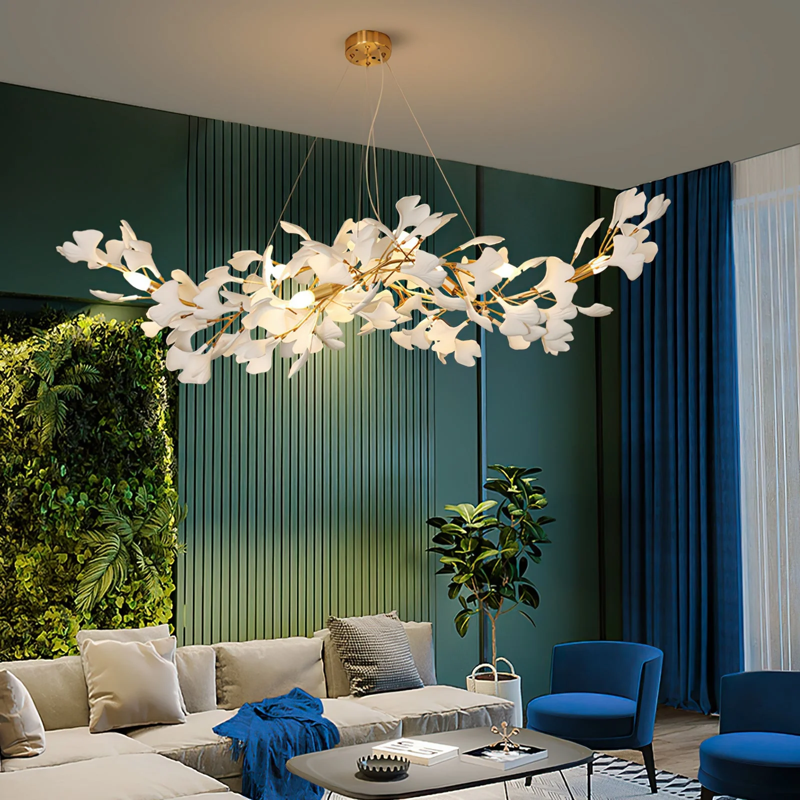 Gingko Ceramic Chandelier K - Image 3