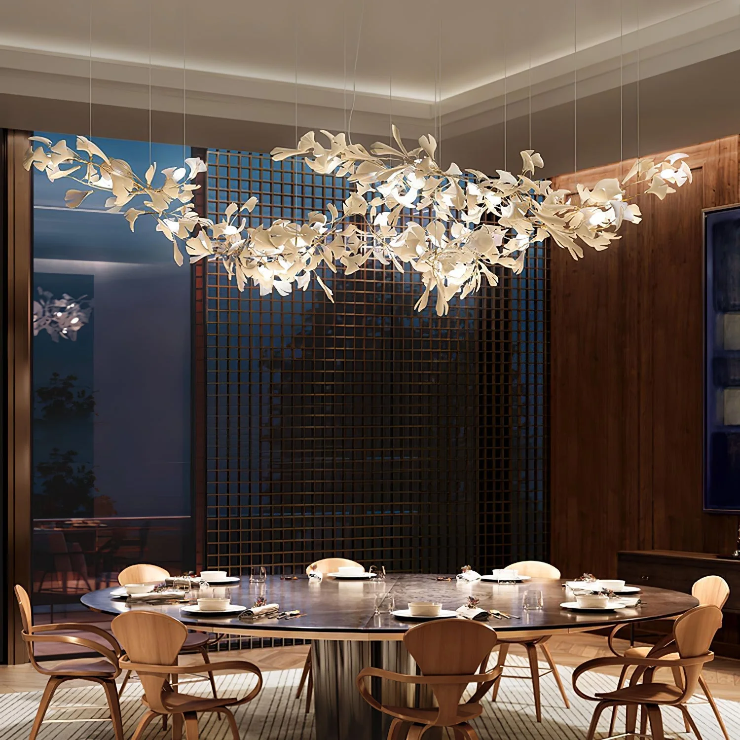 Gingko Ceramic Chandelier K - Image 5