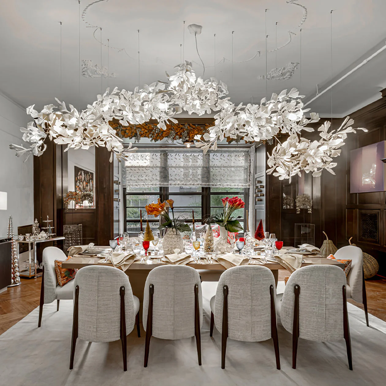 Gingko Ceramic Chandelier K - Image 8