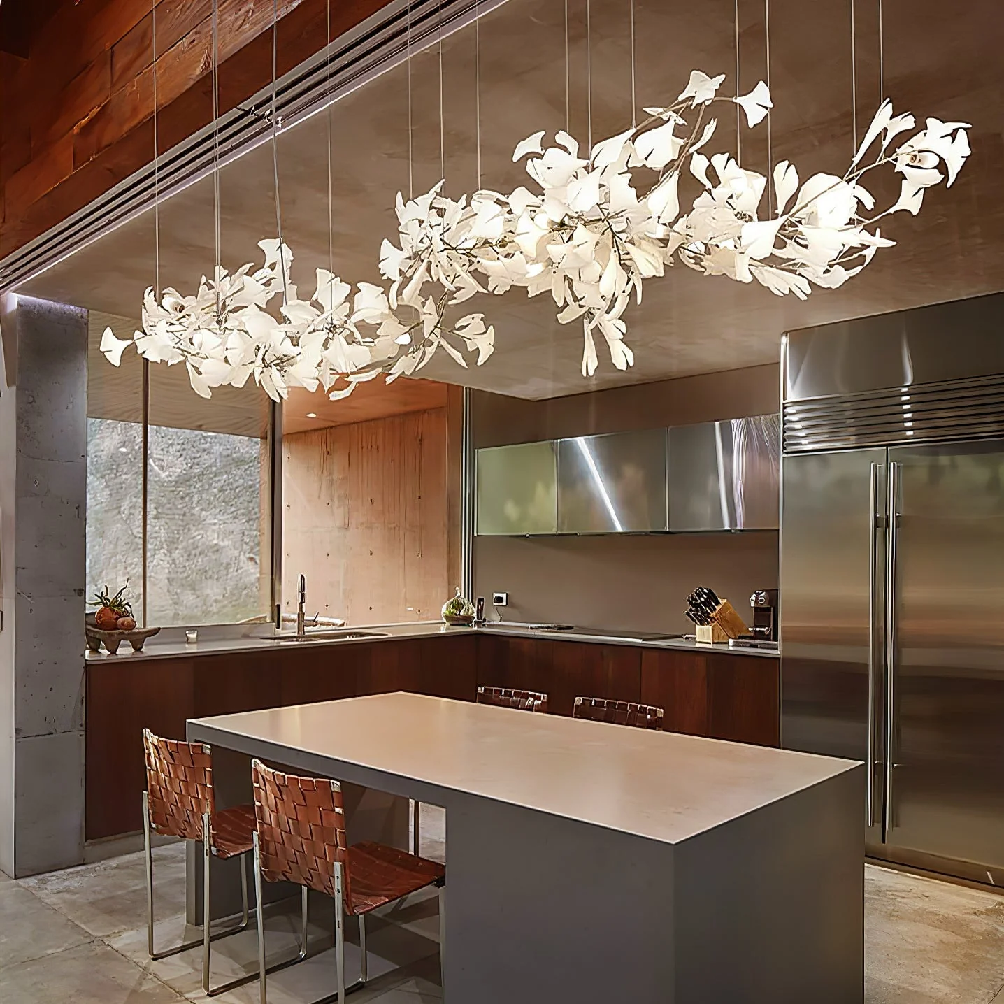 Gingko Ceramic Chandelier K - Image 9