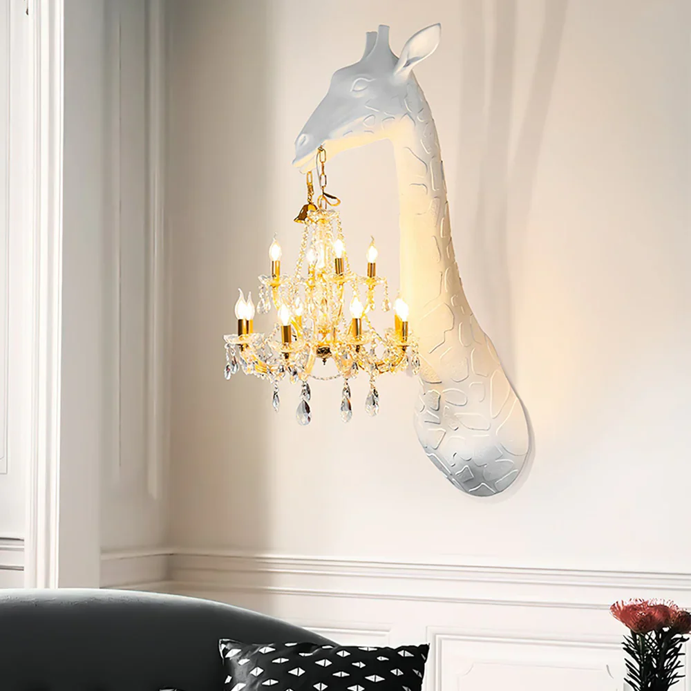 Giraffe Sculpture Wall Lamp - Image 2