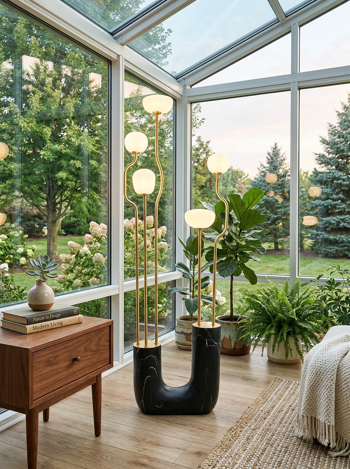 Glass Artistic Aria Bloom Floor Lamp - Image 2