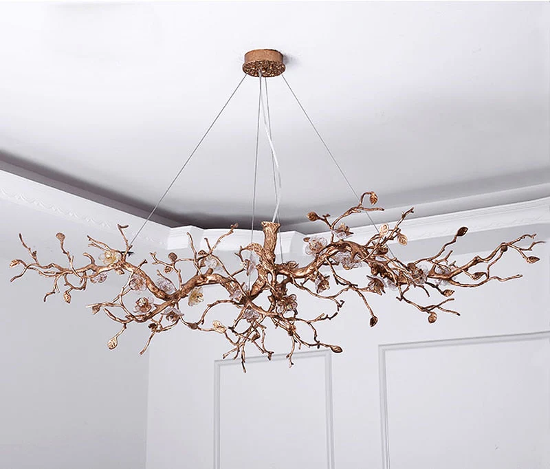 Glass Flower Tree Branch Chandelier - Image 13
