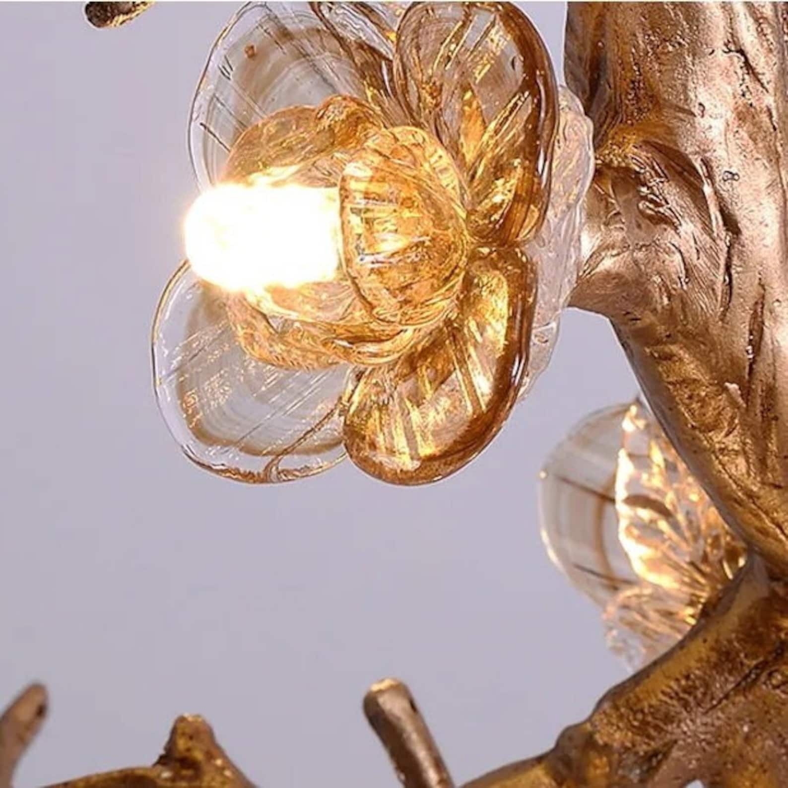 Glass Flower Tree Branch Chandelier - Image 8