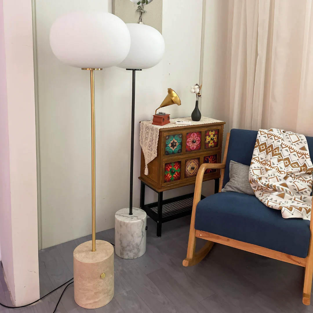 Glass Jwda Marble Floor Lamp - Image 14