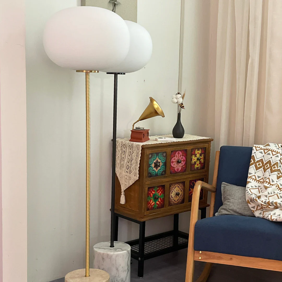 Glass Jwda Marble Floor Lamp - Image 21