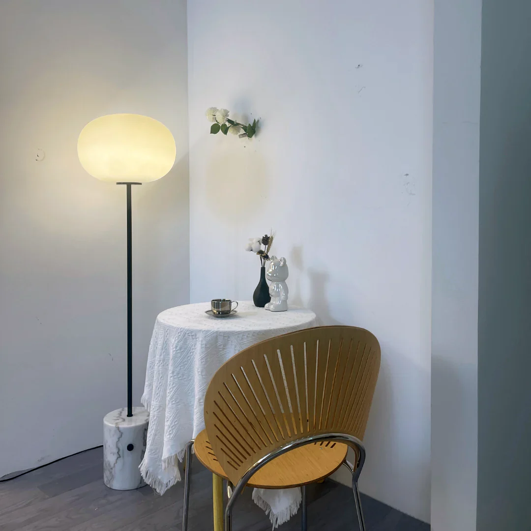 Glass Jwda Marble Floor Lamp - Image 4