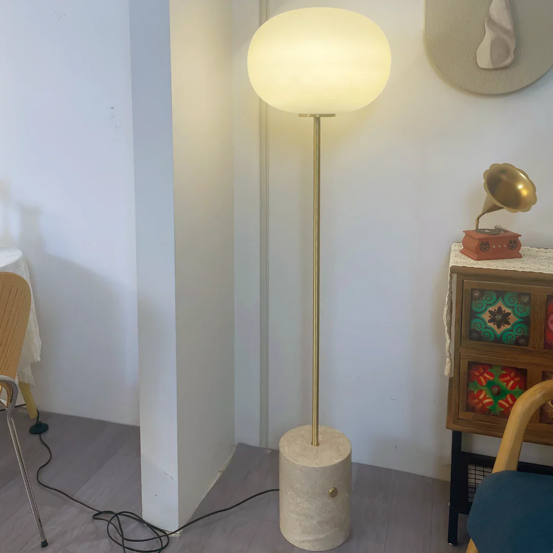 Glass Jwda Marble Floor Lamp - Image 5
