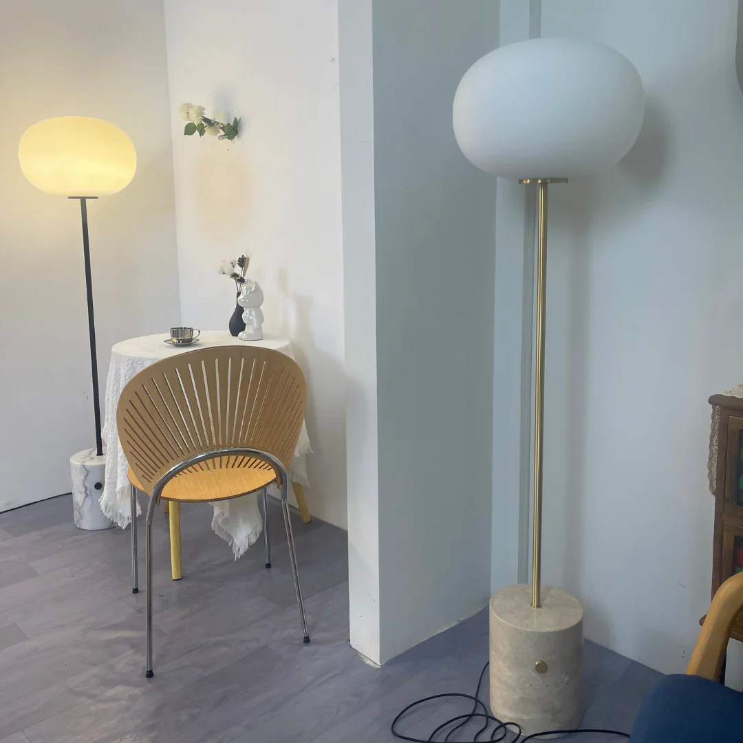 Glass Jwda Marble Floor Lamp - Image 7