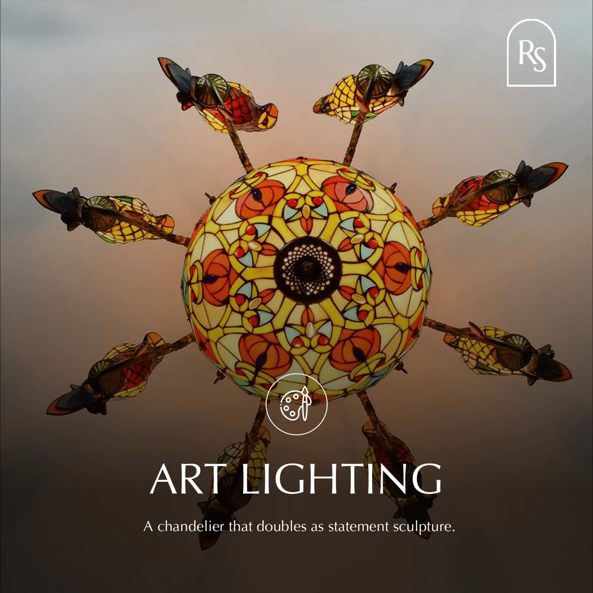 Glass Parrot Chandelier - Image 7