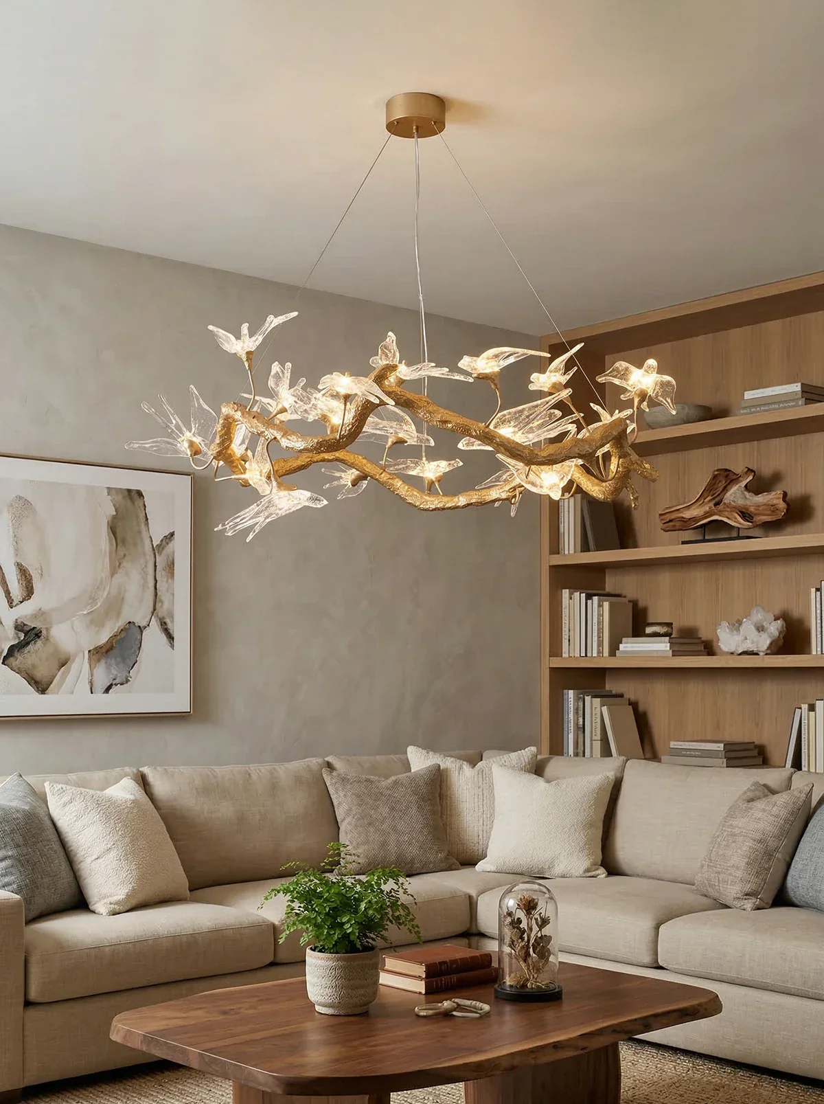 Glass Swallow Chandelier - Image 2