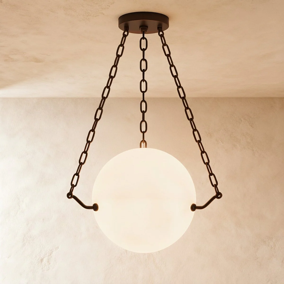 Globus Alabaster Pendant Light