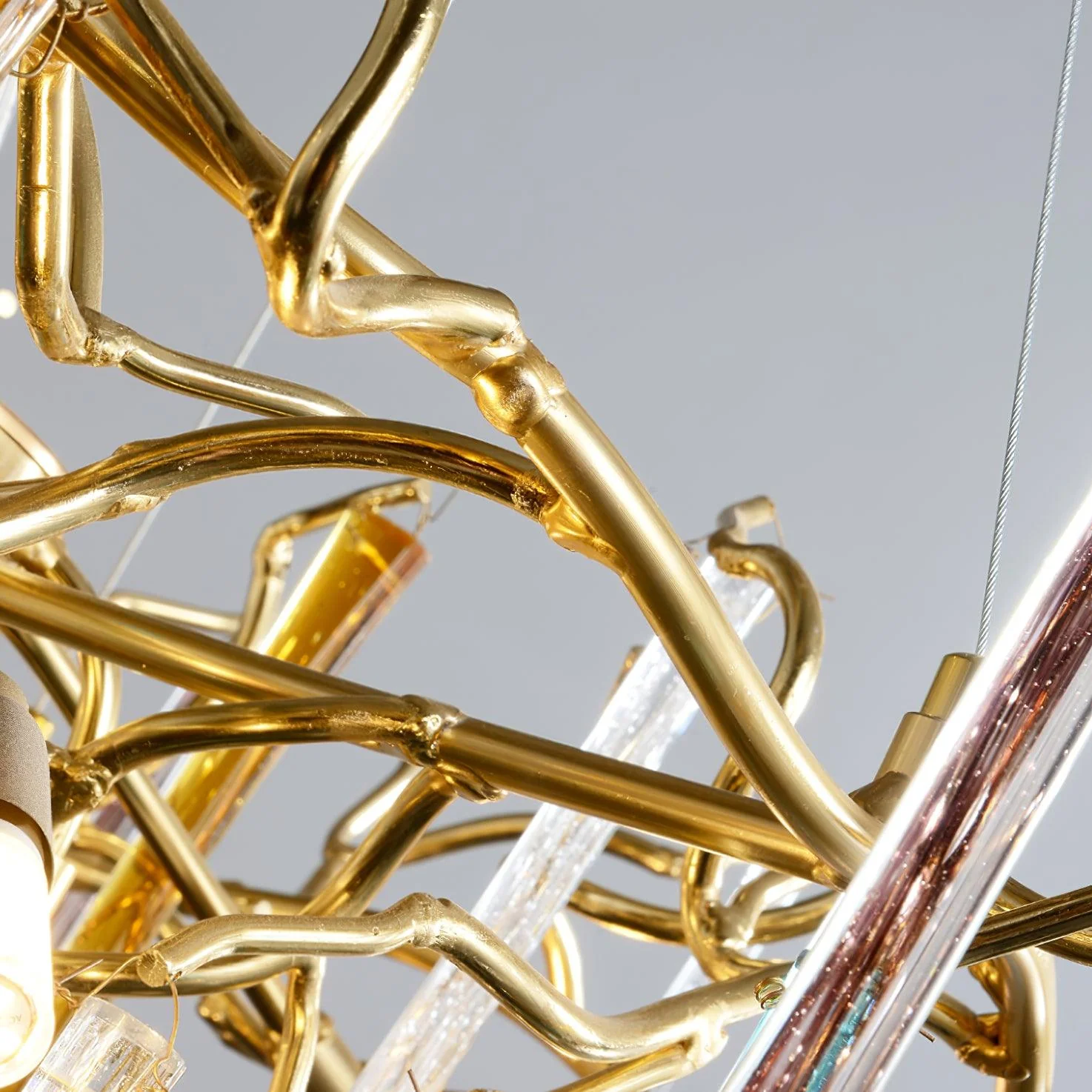 Gold Round Teardrop Chandelier - Image 11