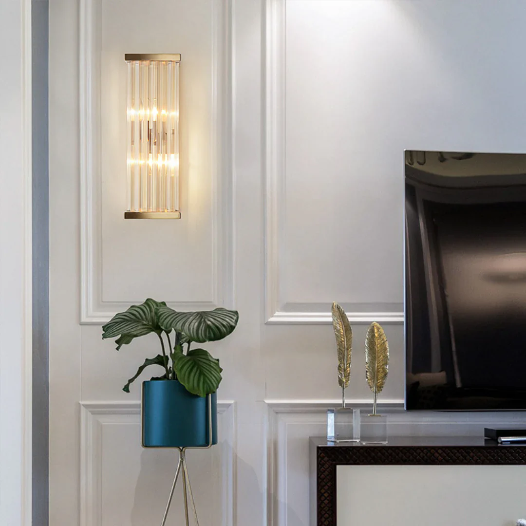 Golden Crystal Wall Lamp - Image 11