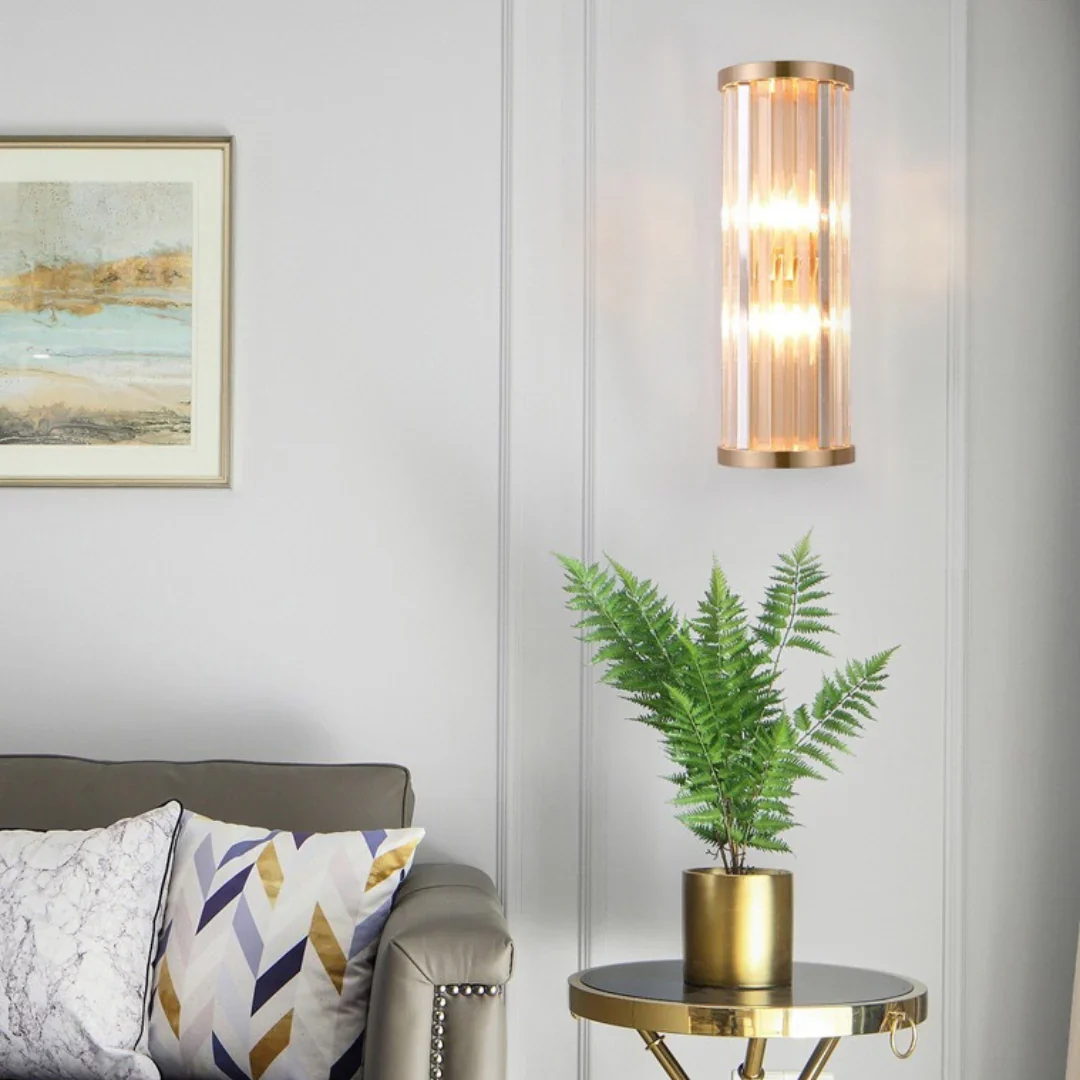 Golden Crystal Wall Lamp - Image 12