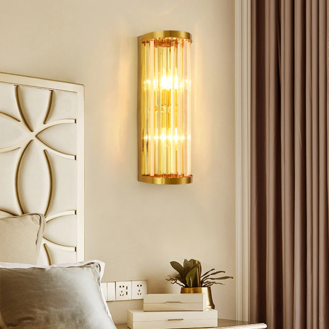 Golden Crystal Wall Lamp - Image 13