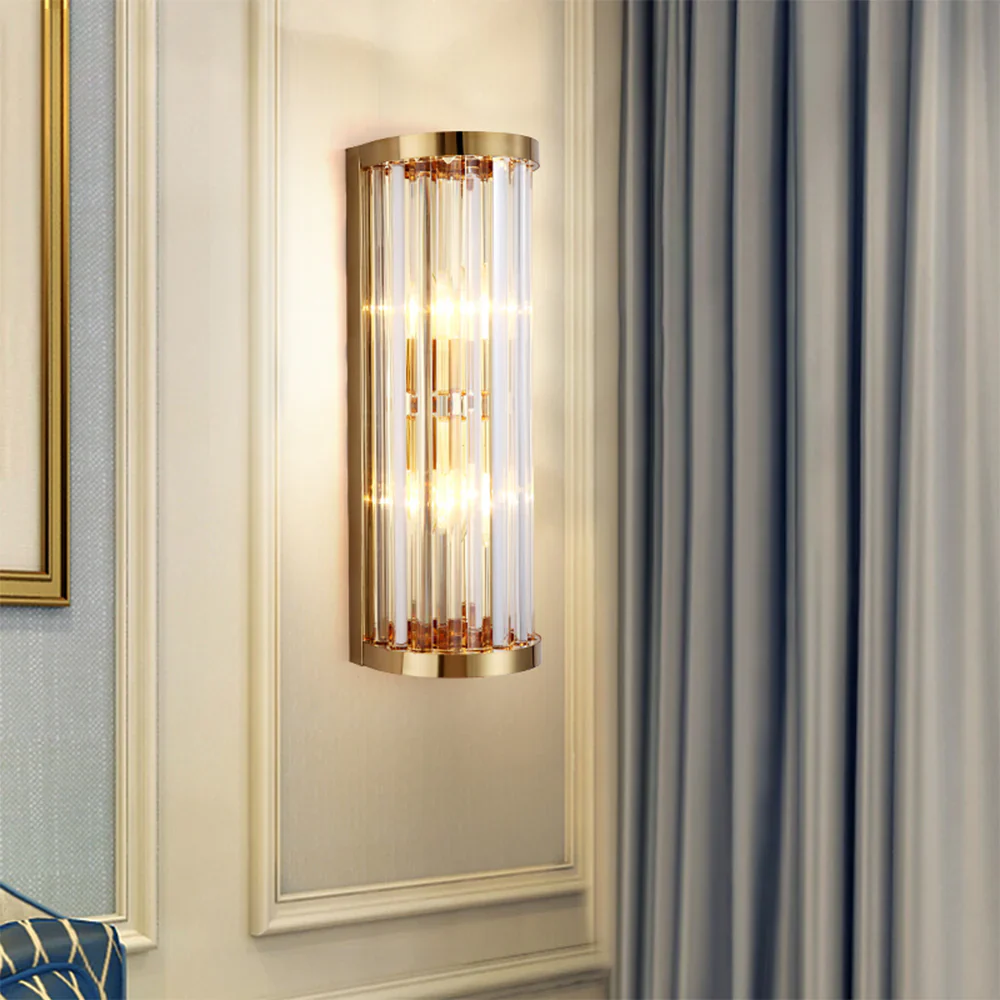 Golden Crystal Wall Lamp - Image 2