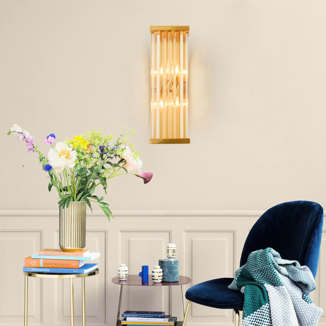 Golden Crystal Wall Lamp - Image 6