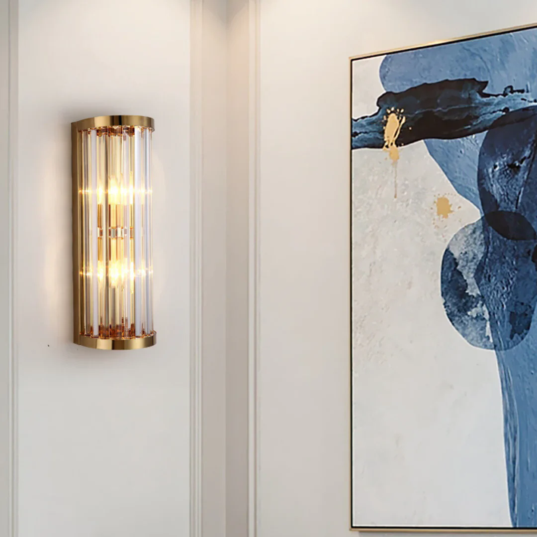 Golden Crystal Wall Lamp - Image 8