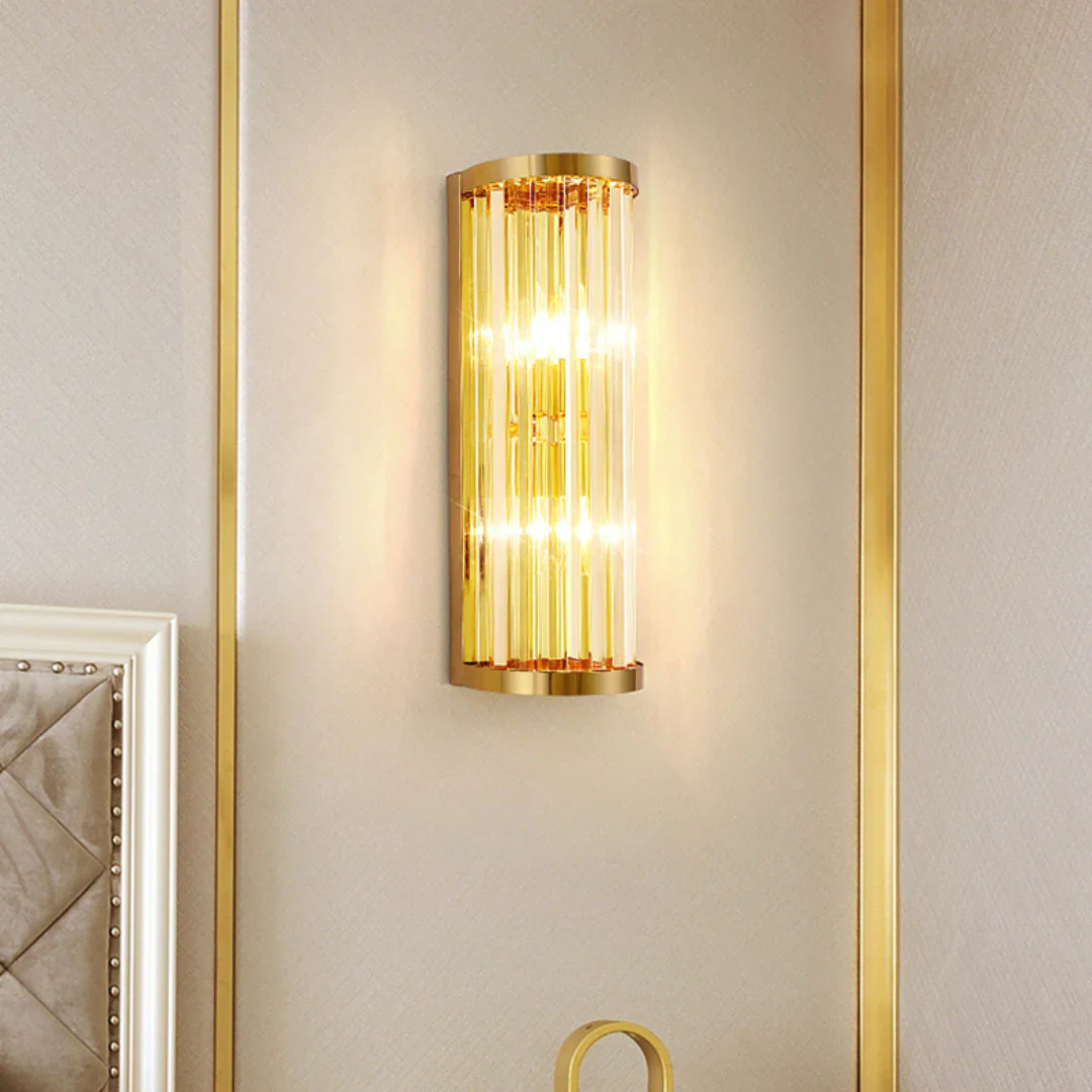 Golden Crystal Wall Lamp - Image 9