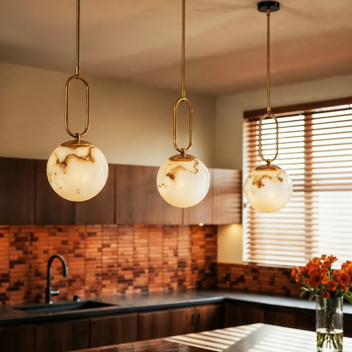 Gong Alabaster Pendant Light - Image 11