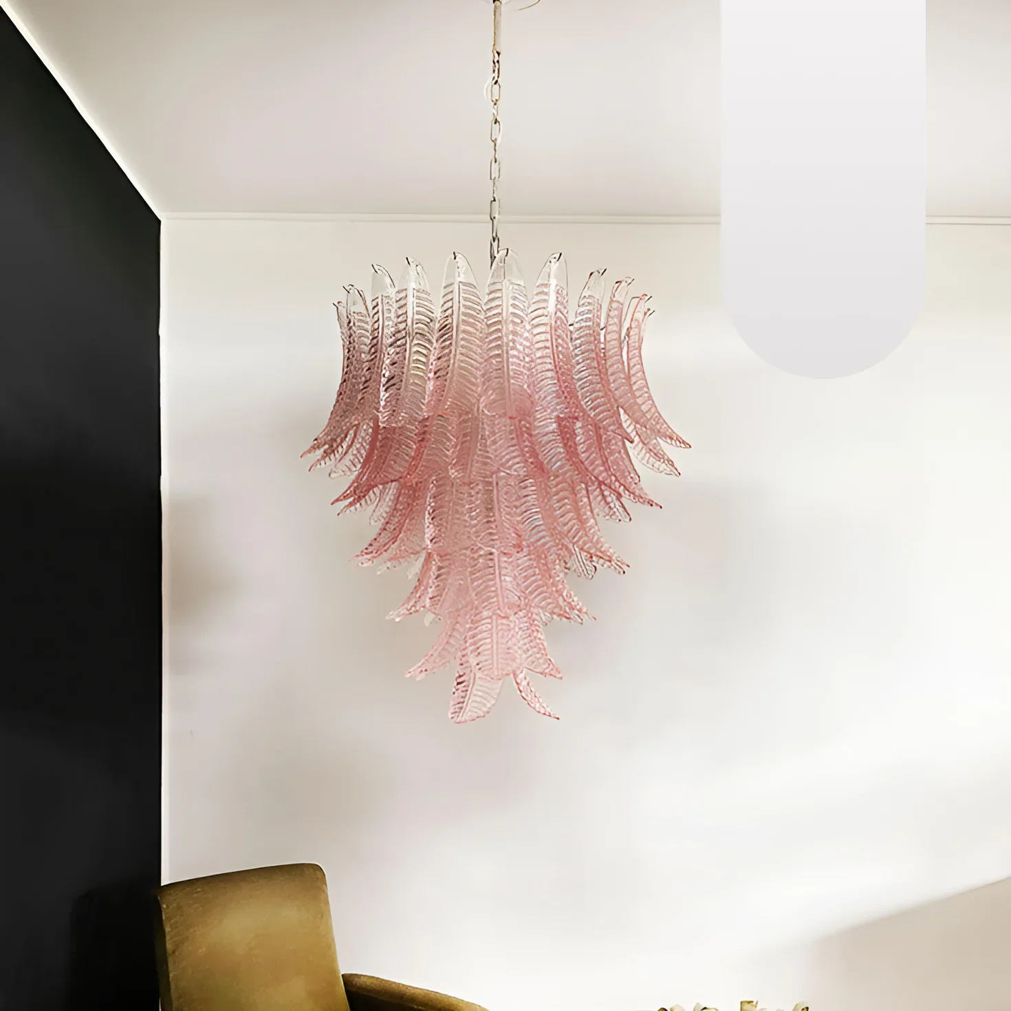Gorgeous Murano Felci Pink Glass Chandelier - Image 18