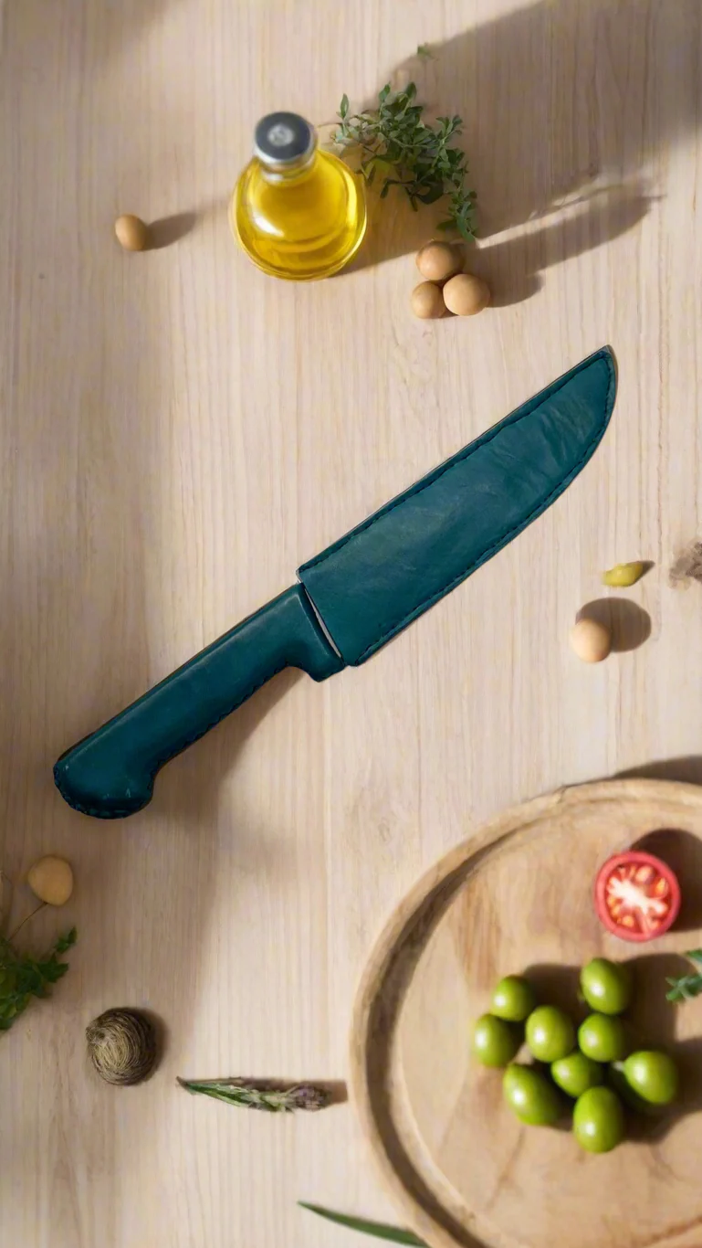 Gourmet 8" Kitchen Knife & Sheath - Image 7