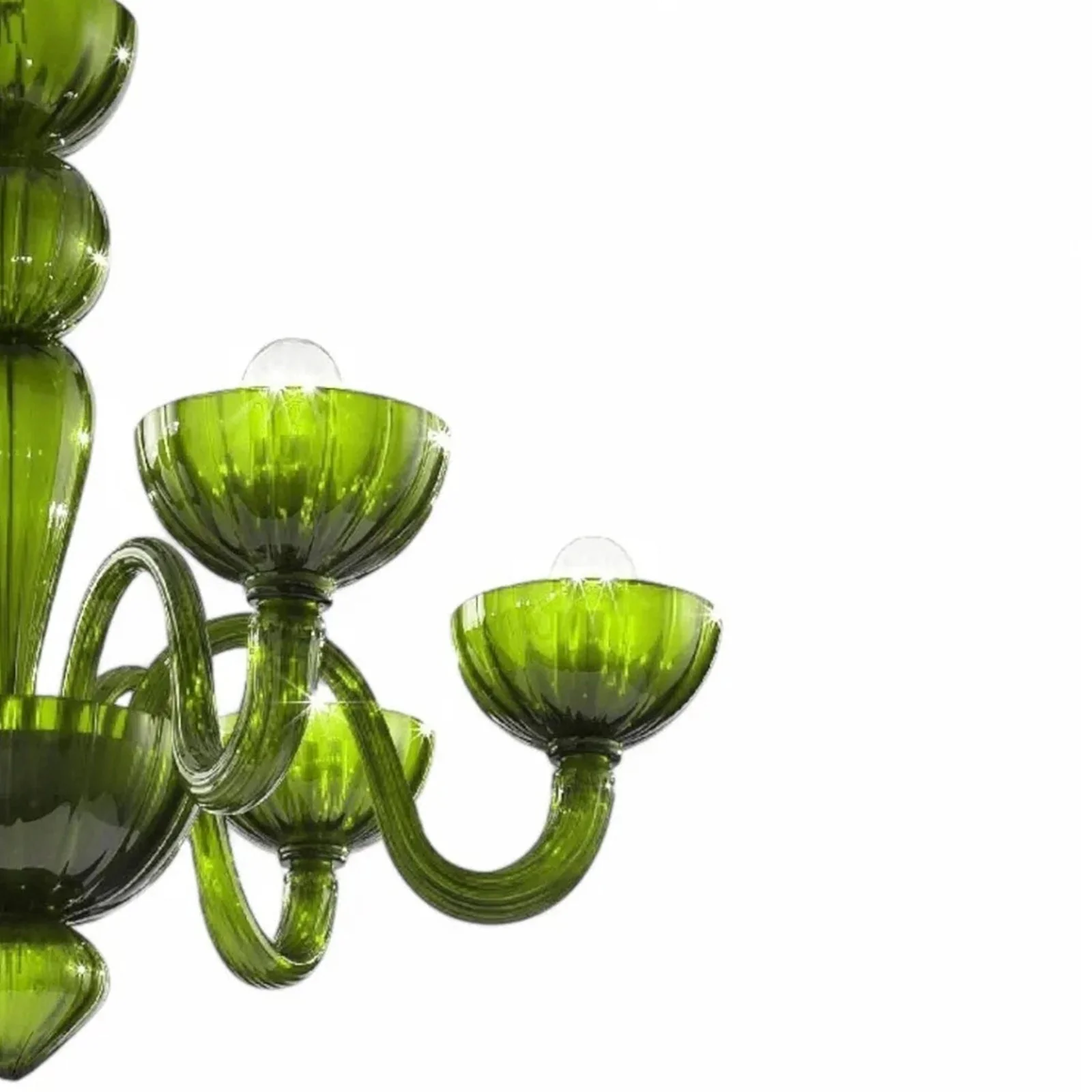 Green Ares Murano Glass Chandelier - Image 11