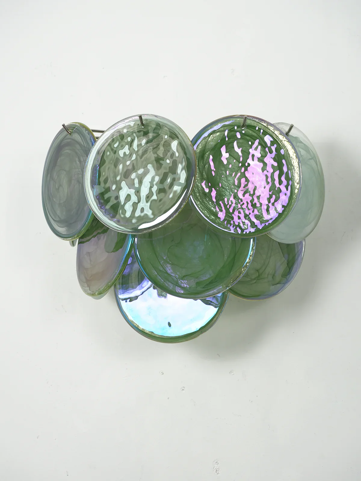 Green Murano Disc Wall Sconce - Image 10