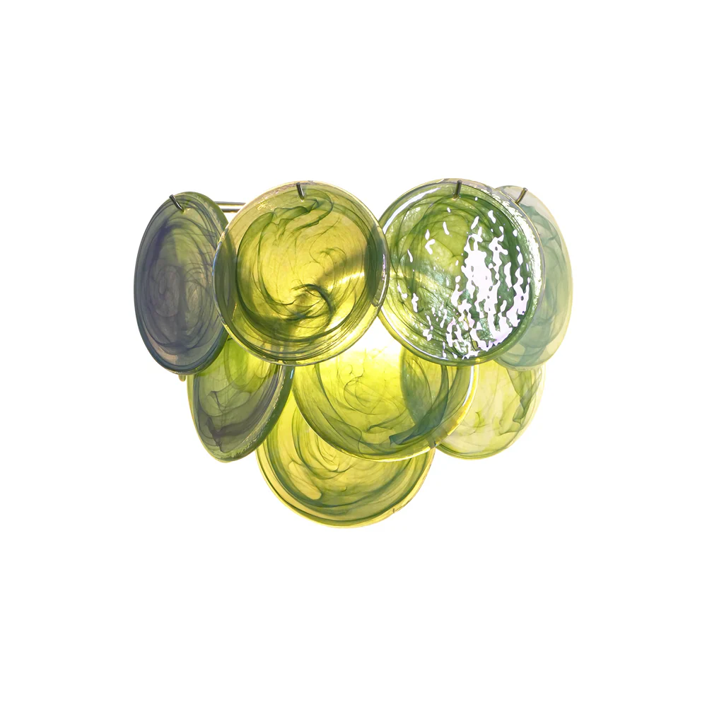 Green Murano Disc Wall Sconce - Image 11