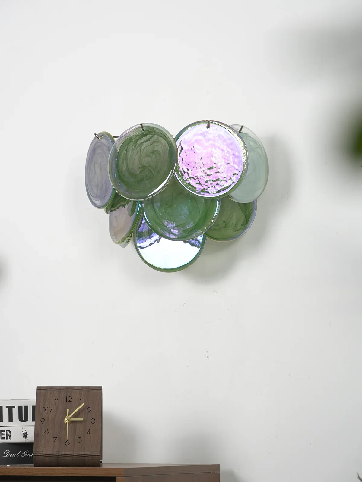 Green Murano Disc Wall Sconce - Image 4
