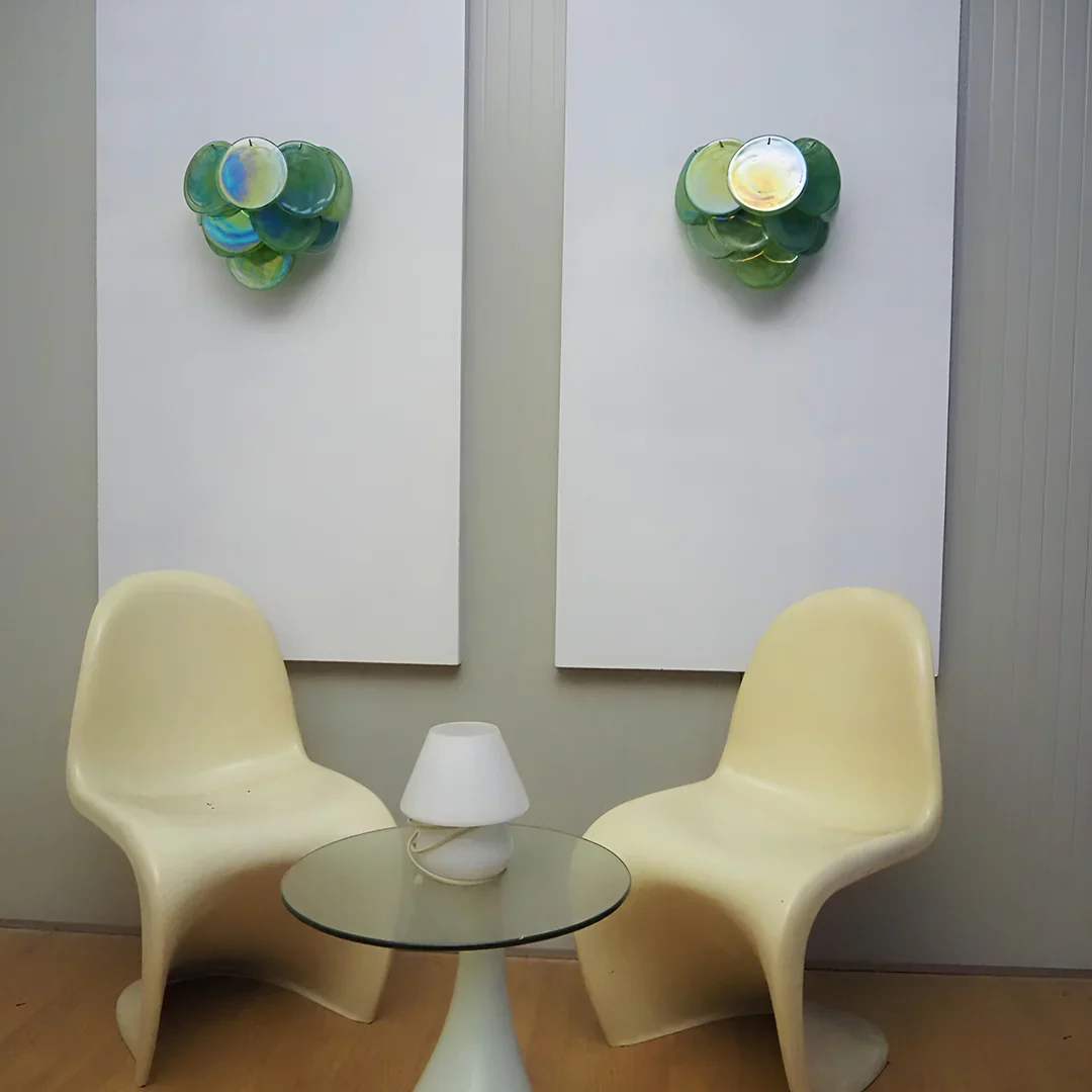 Green Murano Disc Wall Sconce - Image 5