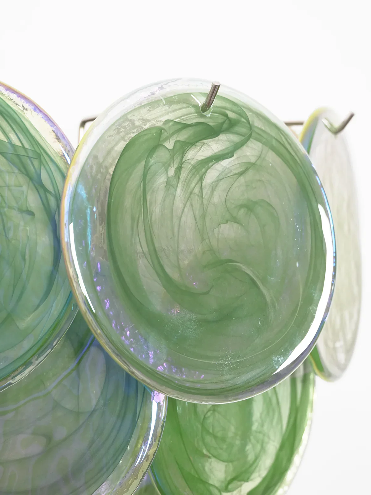 Green Murano Disc Wall Sconce - Image 7