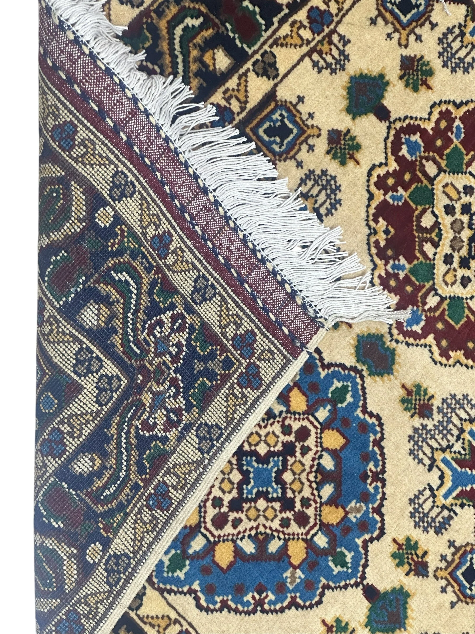 Hand-Knotted Afghani Kashi Wool Rug – 2’9″ x 4’4″ - Image 3
