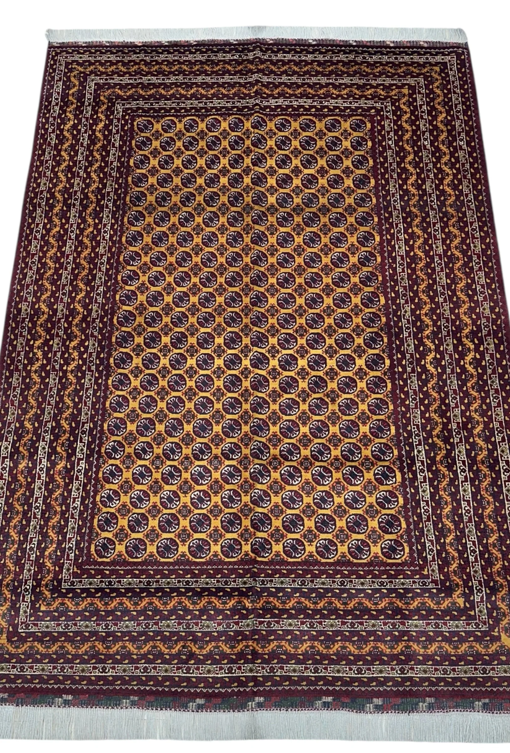 Hand-Knotted Afghani Mawri Wool Rug – 6’5″ x 9’4″ - Image 2
