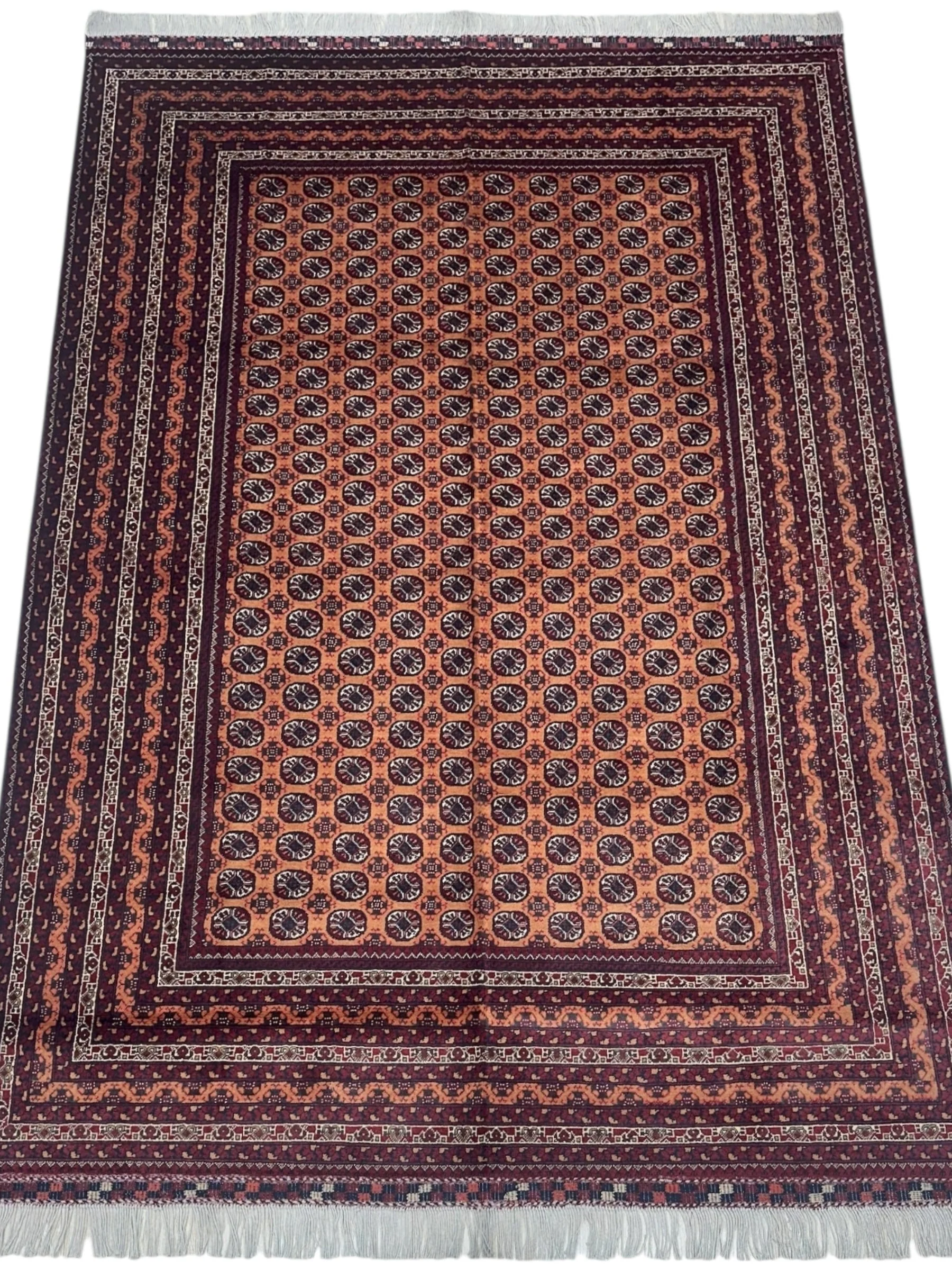 Hand-Knotted Afghani Mawri Wool Rug – 6'9″ x 9'6″ - Image 2