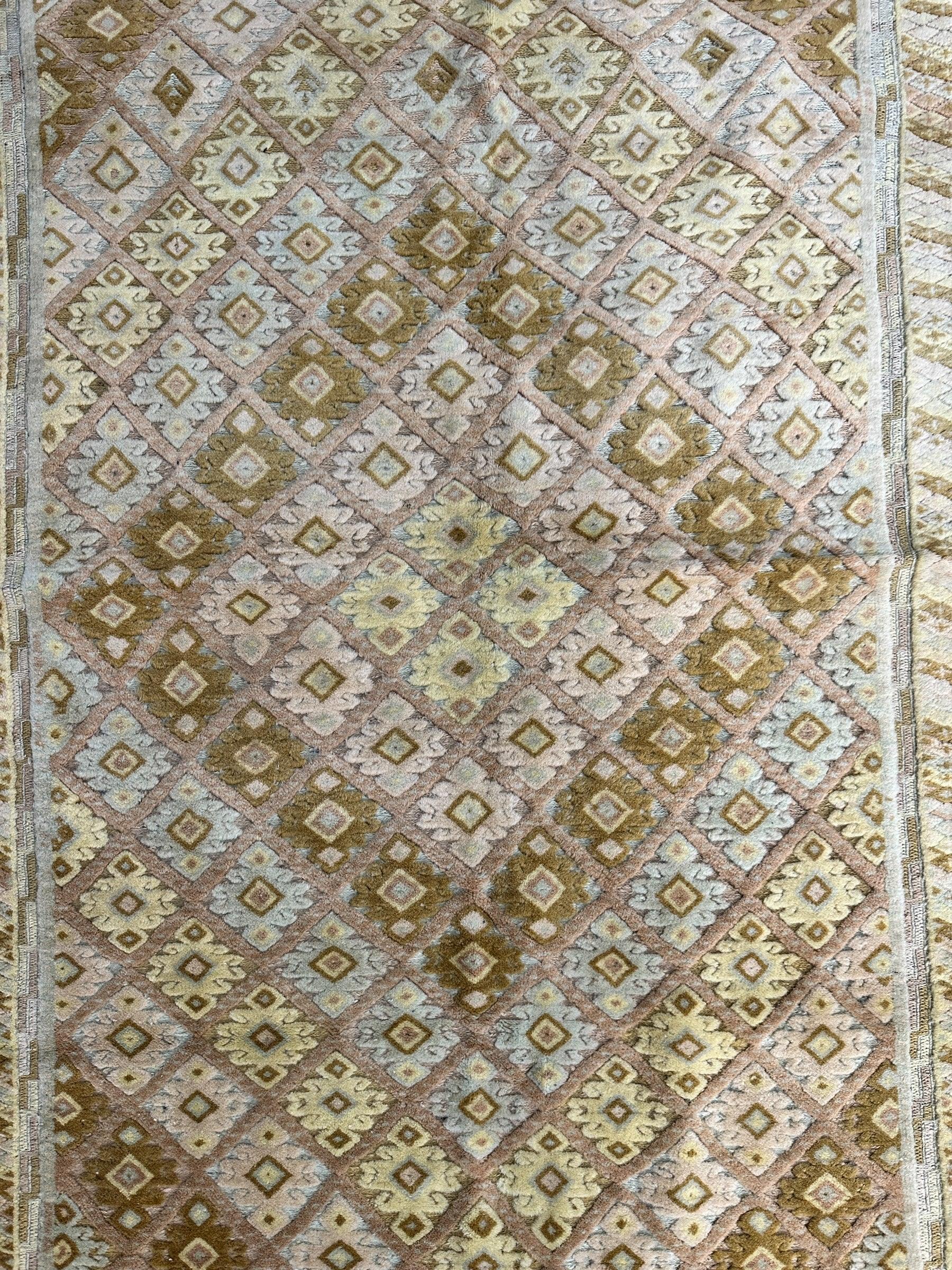 Hand-Knotted Afghani Nakhunak Wool Rug - 4' x 4'11" - Image 4