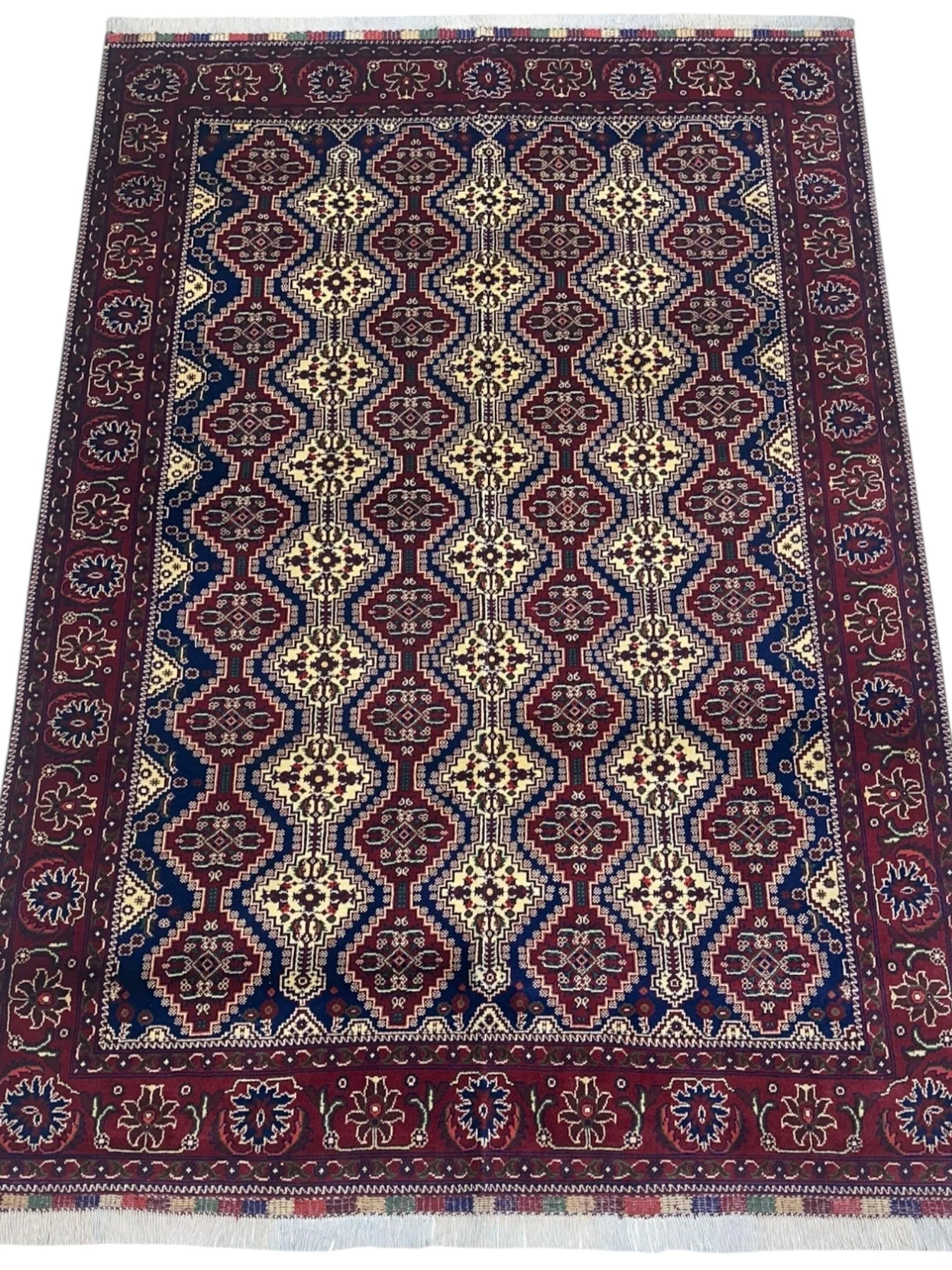 Hand-Knotted Afghani Yusufbai Wool Rug – 6’10″  x  9’10″ - Image 2