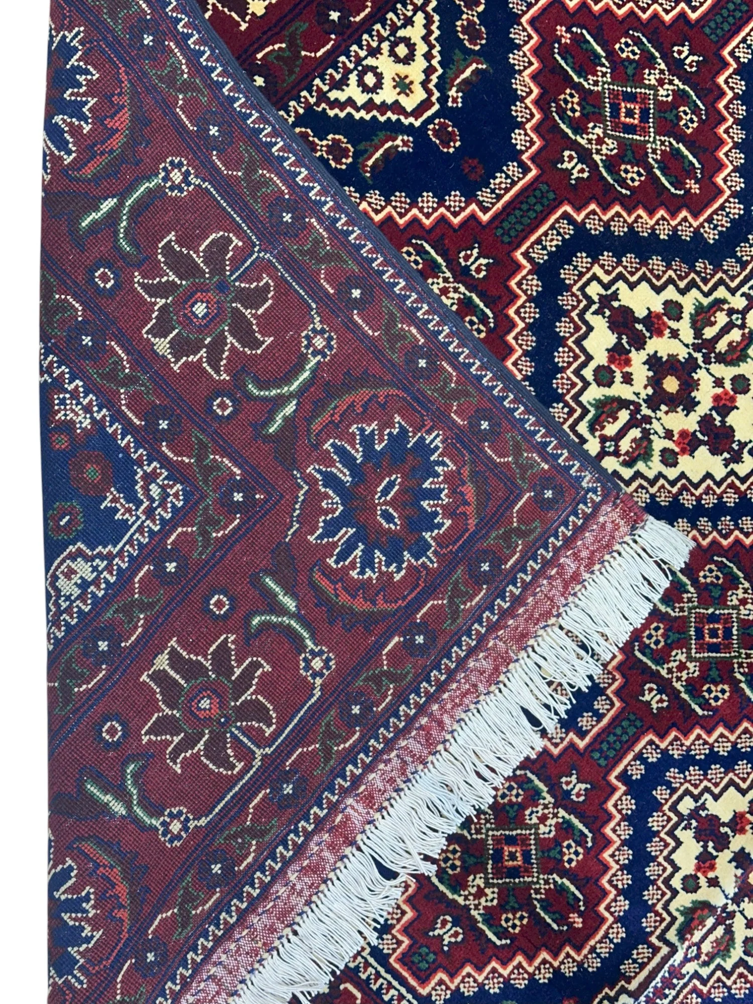 Hand-Knotted Afghani Yusufbai Wool Rug – 6’10″  x  9’10″ - Image 3