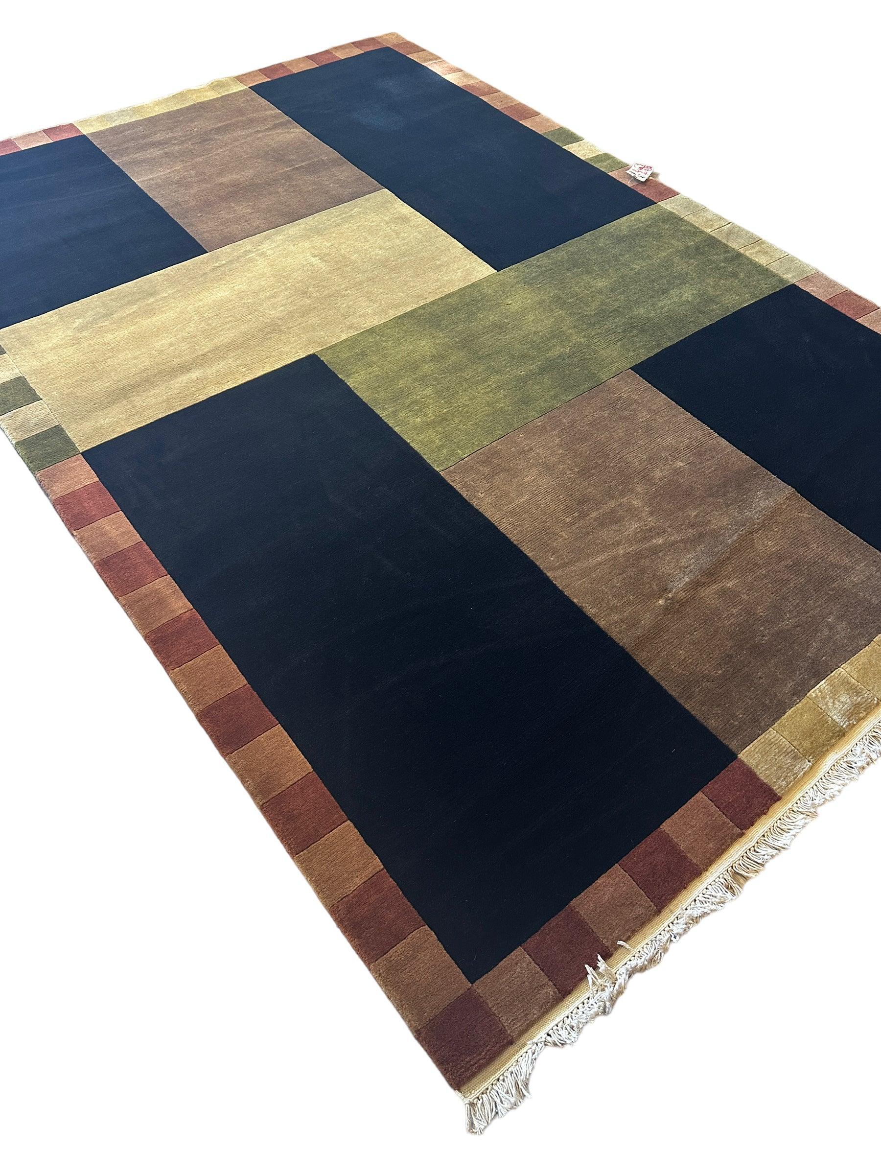 Hand Knotted Modern Wool Rug 6’2” x 9’ - Image 5