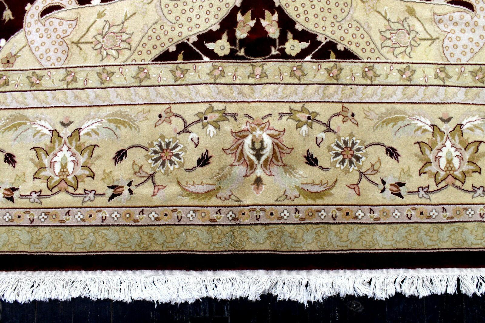 Hand-Knotted Pak-Ziegler Wool Rug – 8'7" x 11'7" – Traditional Design, Warm Earth Tones - Image 14